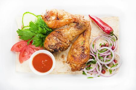 Шашлык из курицы (голень)