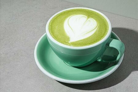 Матча латте на обычном молоке 200 мл