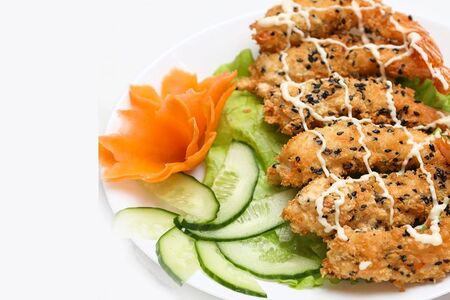 Креветки в панировке