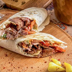 Шаурма Мини с Говядиной на Йогурте