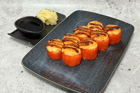 С сурими и креветкой