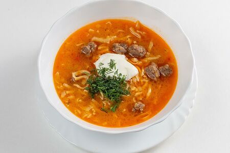 Суп-лапша с фрикадельками