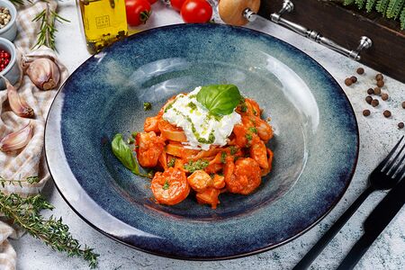 Тальятелле с морепродуктами