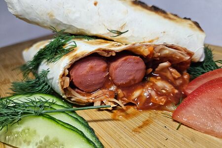 Хот-дог в лаваше