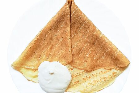 Блин со сметаной