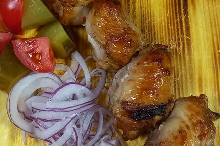 Шашлык из куриного филе бедра