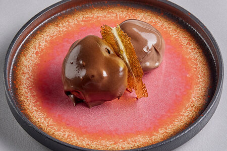 Шоколадный профитроль