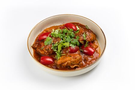 Чахохбили по-грузински с кинзой