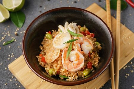 Рис с морепродуктами