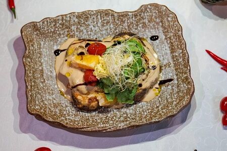 Филе куриное с грибами в сливочном соусе