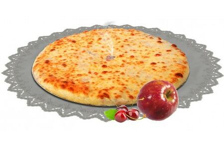 Пирог ассорти яблоко-вишня