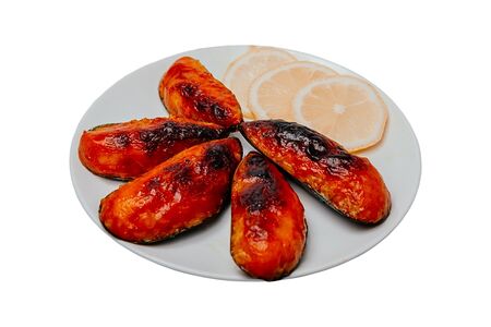 Мидии запеченные острые