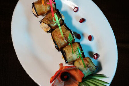 Рулет из баклажана