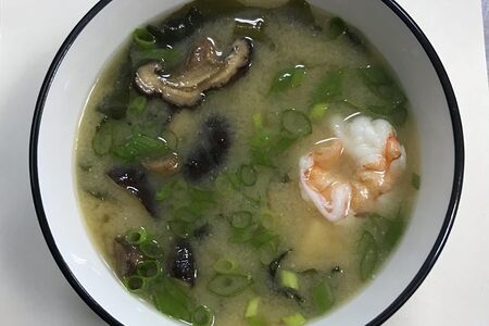 Мисо суп с креветками