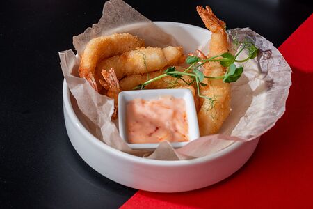 Креветки темпура