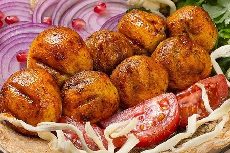 Шампиньоны гриль с сыром