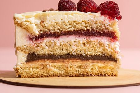 Ванильный с малиной