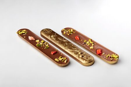 Мини-плитка молочного шоколада Фисташка