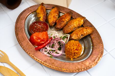 Шашлык из куриных крылышек