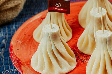 Хинкали с грибами