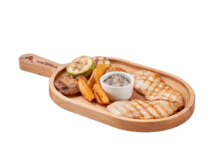 Куриная грудка с овощами