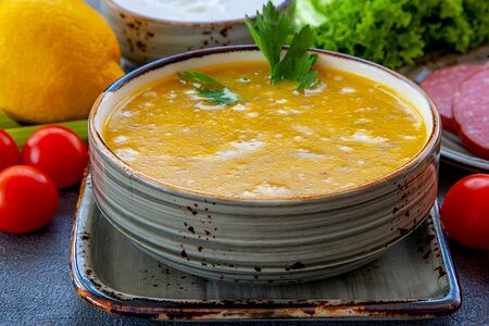 Суп гороховый с копченостями