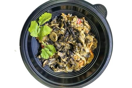 Гречка с овощами и грибами