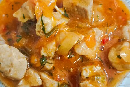 Остренький гуляш с дымком