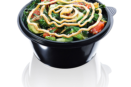 Салат с лососем