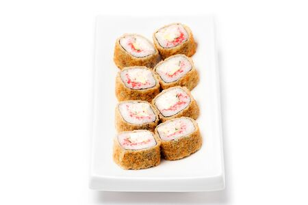 Ролл жареный с крабом