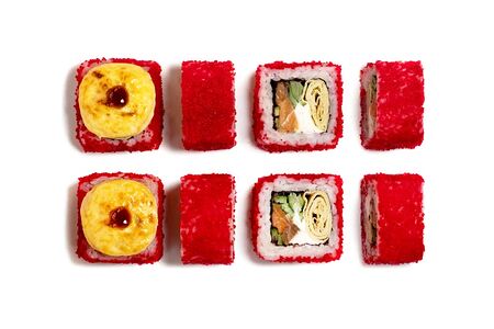 Запечённый ролл Лава с лососем