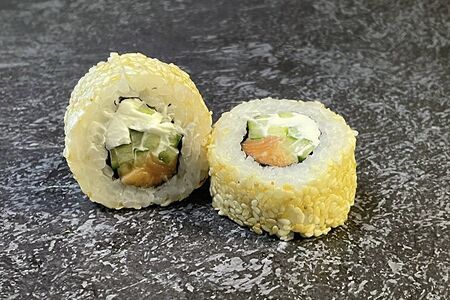 Лосось в кунжуте