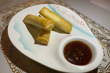 Спринг-роллы с креветками и курицей