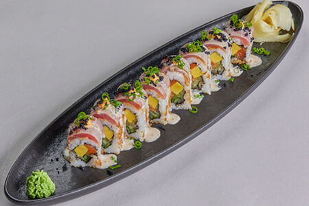 Ролл тунец татаки