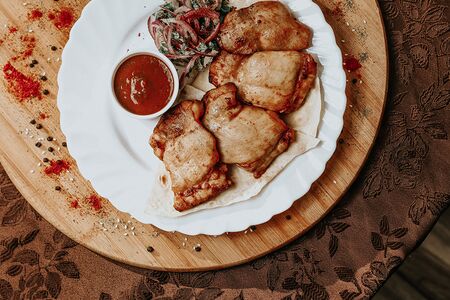 Шашлык из куриного бедра