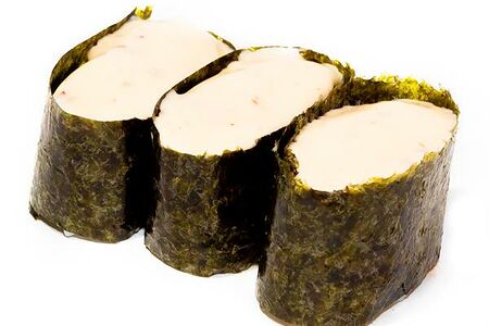 Спайси гункан с лососем