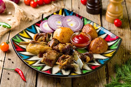 Казан-кебаб из баранины