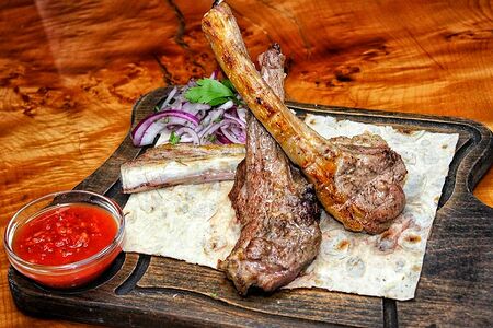 Шашлык из бараньей корейки