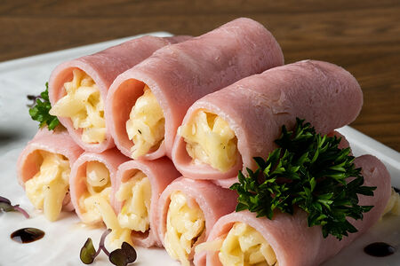 Рулетики с ветчиной доставка