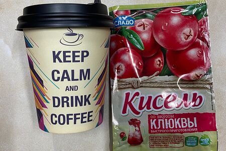 Кисель со вкусом клюквы