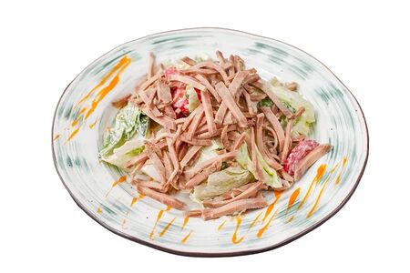 Салат с говяжьим языком