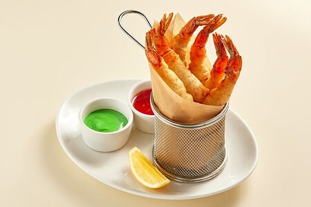 Креветки в темпуре 