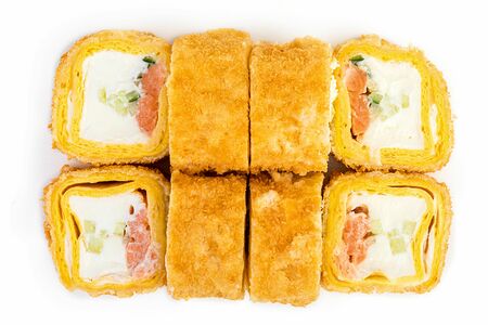 Тортилья темпура с лососем