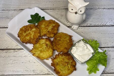 Драники со сметаной