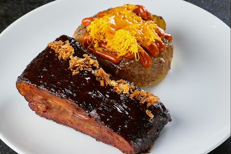 Honey Pork ribs с картофелем