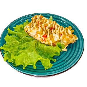 Минтай запеченный с овощами