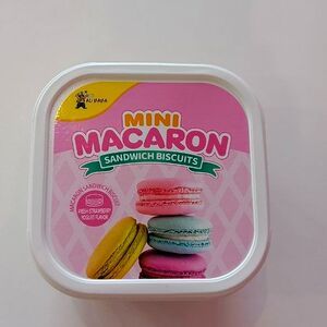 Печенье-макаруны Mini Macaron со вкусом клубники и йогурта