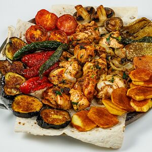 Садж куриный с овощами