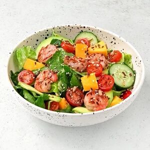 Креветки и манго