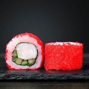Калифорния с тигровыми креветками